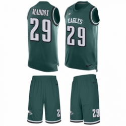 Men's Nike Philadelphia Eagles #29 Avonte Maddox Limited Midnight Green Tank Top Suit NFL Jersey