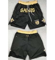 Men New Orleans Saints Black Shorts