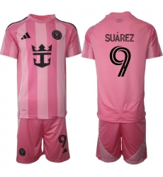 Men Inter Miami CF 2026 Soccer Jerseys Pink #9 SUAREZ