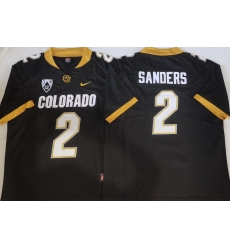 Men Colorado Buffaloes Shedeur Sanders #2 Black Stitched Football Jersey II