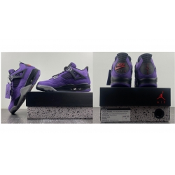 Men Air Jordan 4 Purple Basketball Shoes