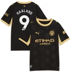 Haaland Manchester city  jerseys Black