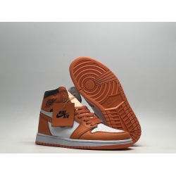 Air Jordan 1 Mid SE port Spice White Orange High Cut Men Shoes