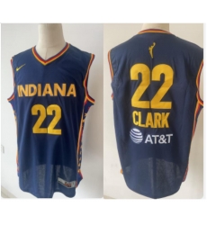 Men Indiana Fever Caitlin Clark #22 Navy Blue Stitched Basketball Nike WNBA Jersey