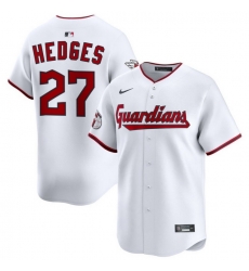 Men Cleveland Guardians Nike White Home Limited Jersey Hedges Austin 27