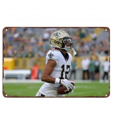 New Orleans Saints Aluminum Sign 12x8 Inch Chris Olave 002