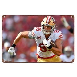 San Francisco 49ers Aluminum Sign George Kittle 003