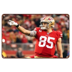 San Francisco 49ers Aluminum Sign George Kittle 007