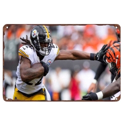 Pittsburgh Steelers Aluminum Sign 12x8 Inch Najee Harris 002