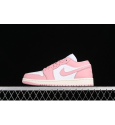 AIR JORDAN 1 LOW WHITE PINK OXFORD SAIL