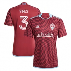 Men Colorado Rapids Sam Vines 2024 25 Home Replica Red