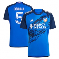 Men FC Cincinnati Obinna Nwobodo 2023 24 Home Replica Blue