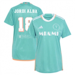 Women Inter Miami CF Jordi Alba 2024 25 Third Replica Aqua