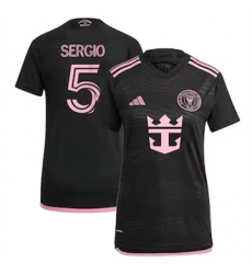 Women Inter Miami CF Sergio Busquets 2024 25 Away Replica Black