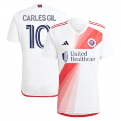 Men New England Revolution Carles Gil 2023 24 Away Replica White