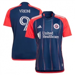 Men New England Revolution Giacomo Vrioni 2024 25 Home Replica Navy