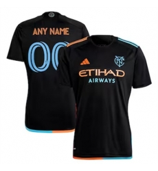 Men New York City FC Custom 2024 25 Away Replica Black