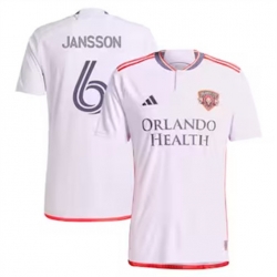 Men Orlando City SC Robin Jansson 2024 25 Away Replica White