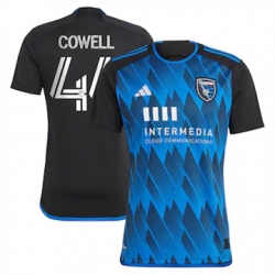 Men San Jose Earthquakes Cade Cowell 2023 24 Home Replica Blue