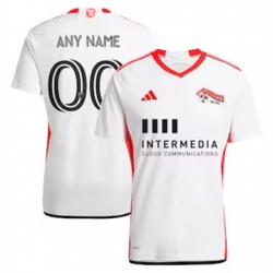 Men San Jose Earthquakes Custom 2024 25 Away Replica White