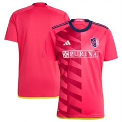 Men St. Louis City SC Blank 2023 24 Home Replica Red