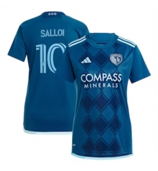 Men Sporting Kansas City Daniel Salloi 2024 25 Away Replica Navy