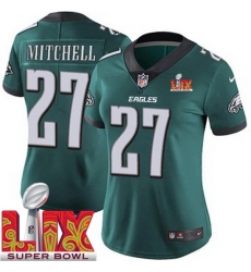 Women Philadelphia Eagles Quinyon Mitchell #27 Green 2024 2025 Super Bowl LIX F U S E Stitched NFL Jersey