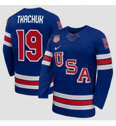 Men USA 19 Matthew Tkachuk Royal 2026 Stitched Jersey