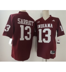 Men Indiana Hoosiers 13 Elijah Sarratt Red Stitched Basketball Jersey