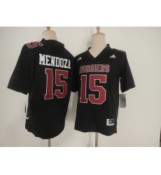 Men Indiana Hoosiers 15 Fernando Mendoza Black Stitched Basketball Jersey