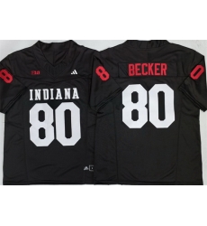 Men Indiana Hoosiers  80 Charlie Becker Black F U S E  Stitched Basketball Jersey