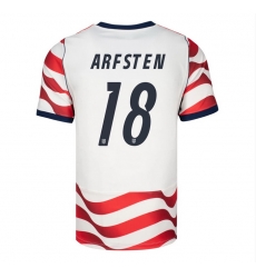 USA 2026 FIFA World Cup Soccer White Jersey Set ( Have Shorts ) Max Arfsten #18