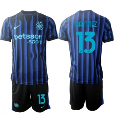 Men Internazionale 2026 Soccer Jerseys BlueBlack #13 MARTINEZ