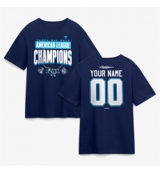 Men Tampa Bay Rays Custom Navy 2026 League Champions Big   Tall Name   Number T Shirt