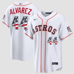 Men Houston Astros  44 Yordan Alvarez White 2026 All Star Edition Stars   Stripes Stadium Pick A Player Stitched Baseball Jersey