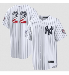 Men New York Yankees  22 Ben Rice White 2026 All Star Edition Stars   Stripes Stadium Pick A Player Stitched Baseball Jersey