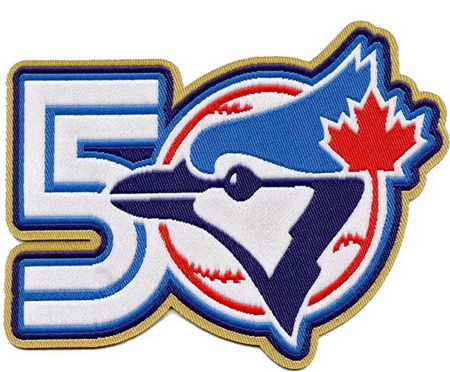 Youth Toronto Blue Jays 50th Team Annivesary Patch Biaog