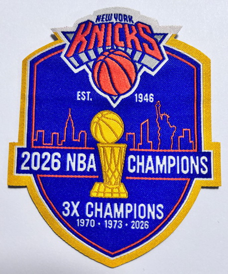 Knicks 2026 NBA Champions 3X Patch Biaog